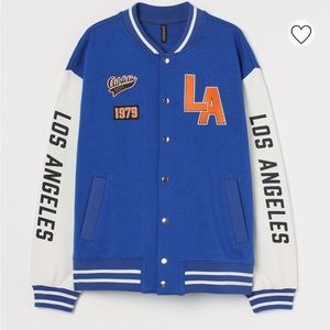 Women’s oversized baseball jacket